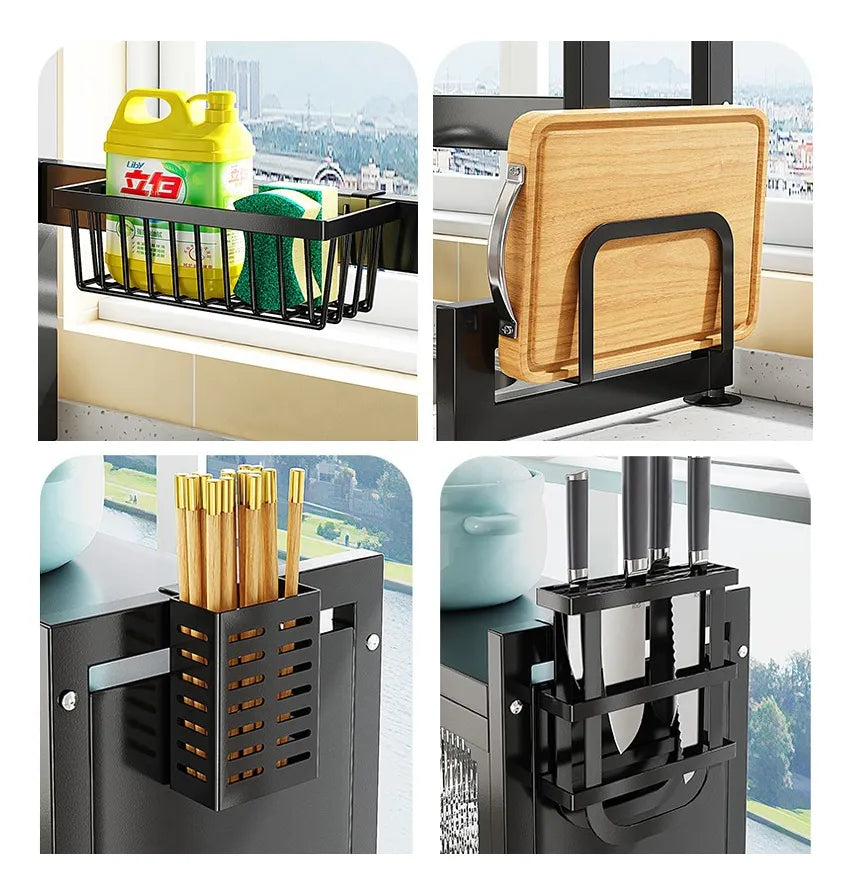 Organizador de platos con doble almacenamiento