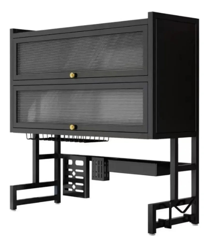 Organizador de platos con doble almacenamiento